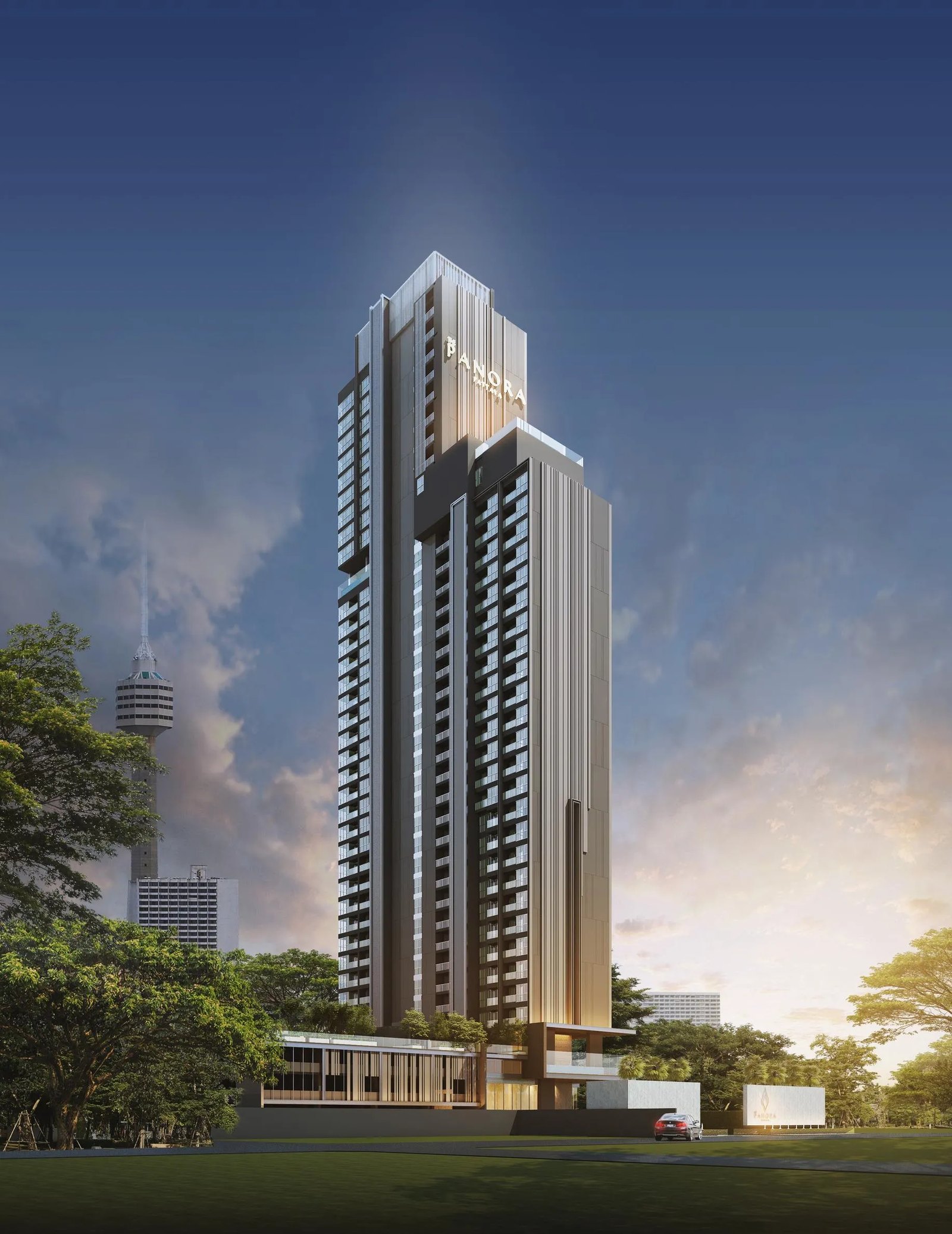 Архитектурный вид башни The Panora Pattaya